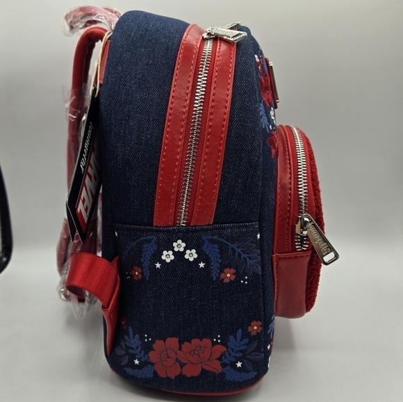 Loungefly Captain America 80th Anniversary Floral Backpack main image 8
